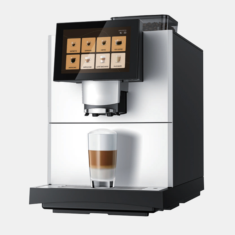 Touchscreen self-serve coffee machine
